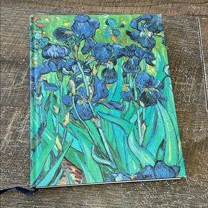 Vincent‎ van Gogh Irises journal Blank pages Ribbon book mark Hardcover